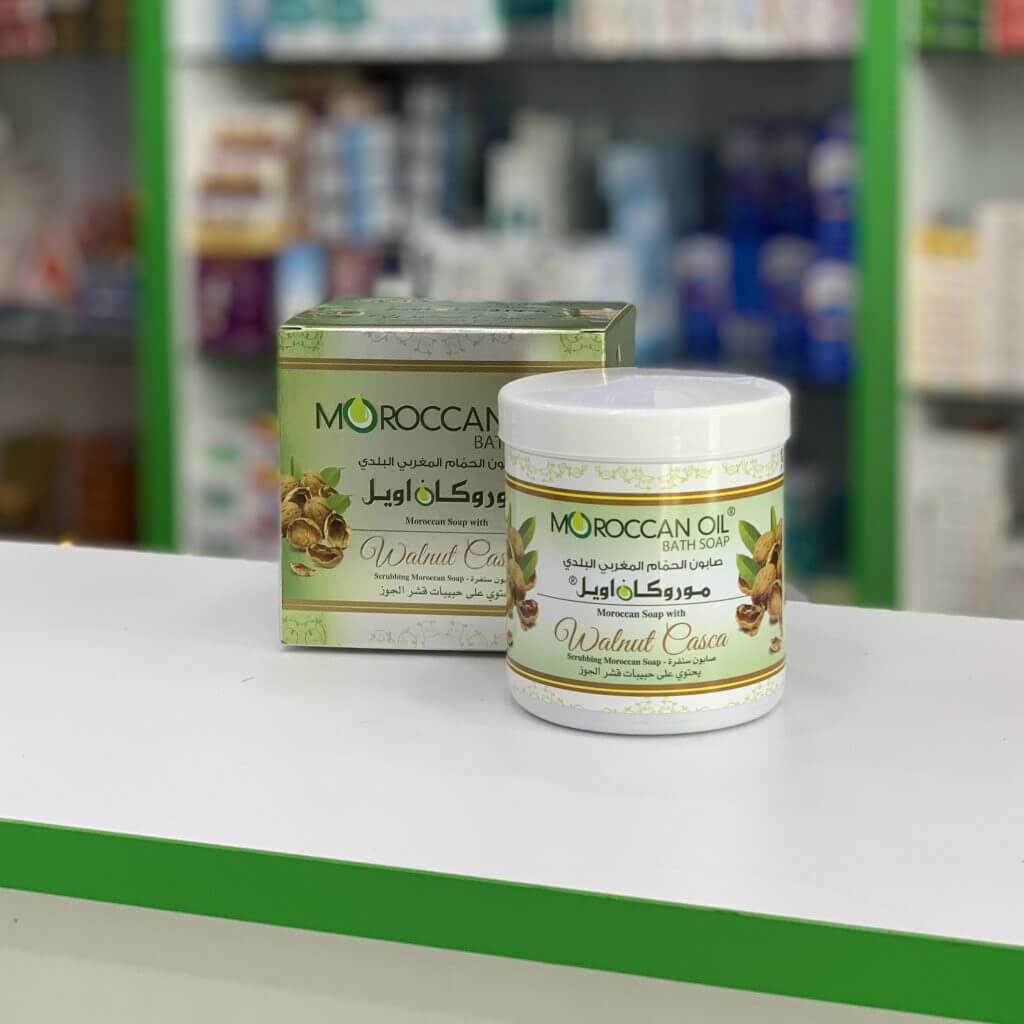 Moroccan soap with walnut shell 250 ml