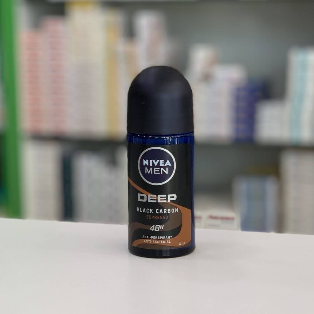 Nivea Men anti-perspirant roll-on Deep Black carbon Espresso 48h 50 ml