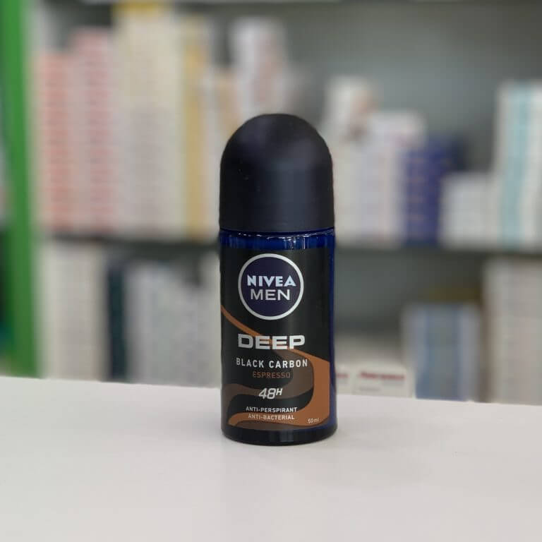 Nivea Men anti-perspirant roll-on Deep Black carbon Espresso 48h 50 ml