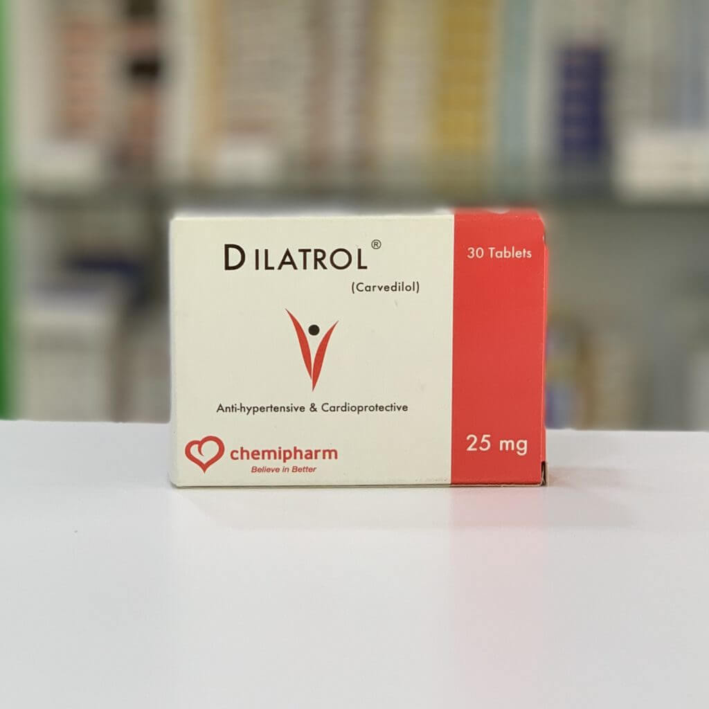 Dilatrol 25 mg 30 tablets