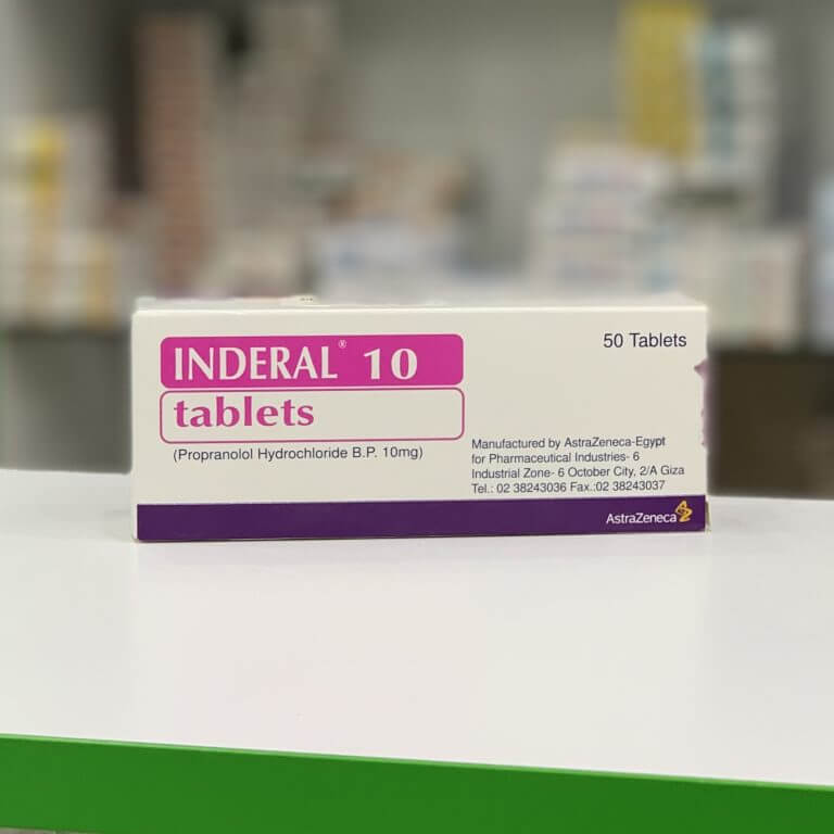 Inderal 10 mg 50 tablets