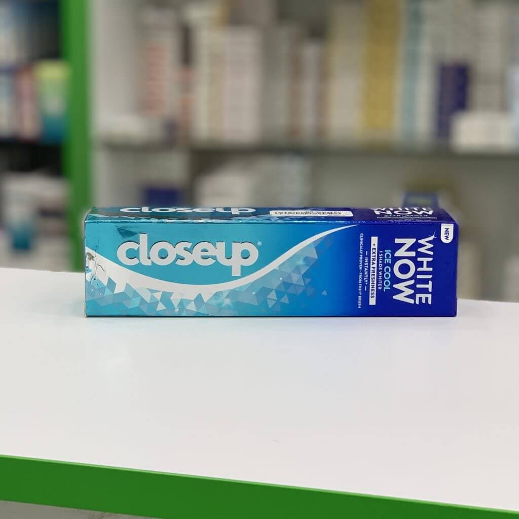 CloseUp White now toothpaste Ice cool