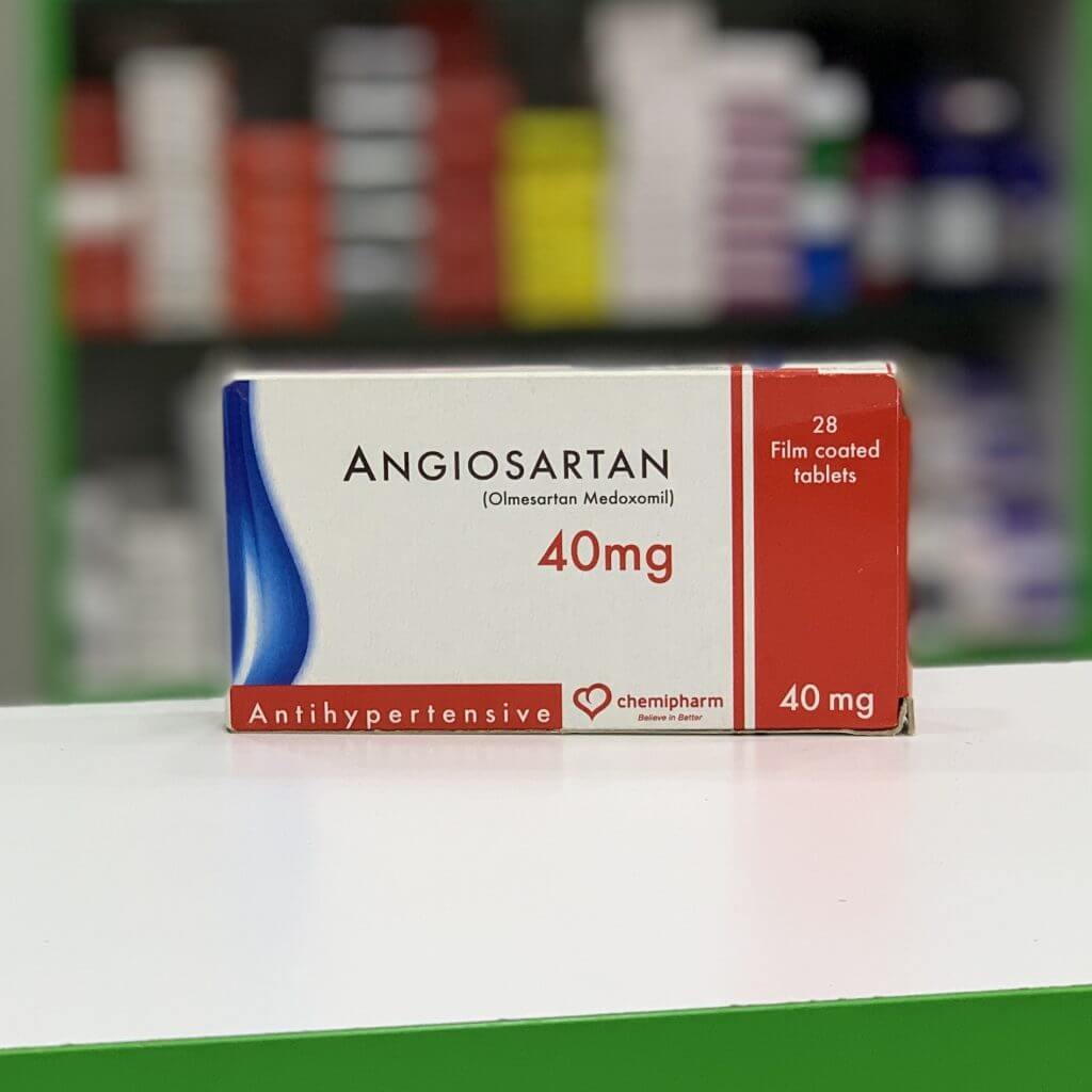 Angiosartan 40 mg 28 tablets