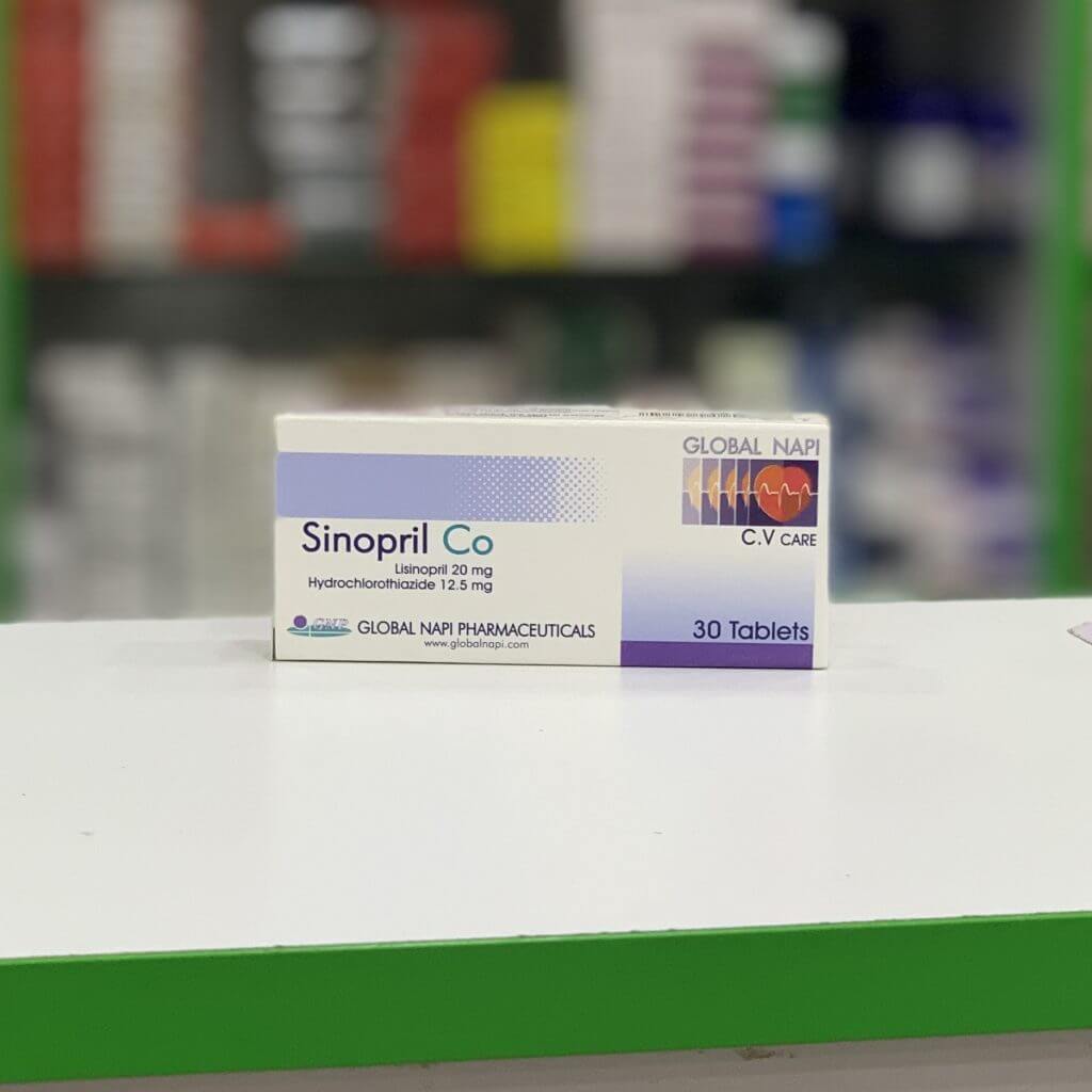 Sinopril Co 20 mg/12,5 mg 30 tablets