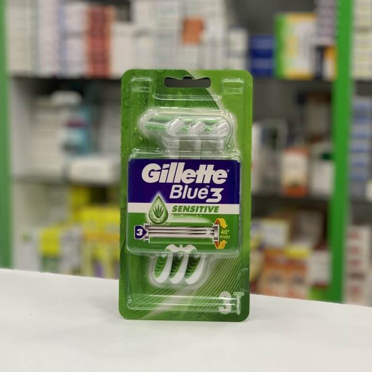 Gillette Blue 3 Sensitive 3 pcs