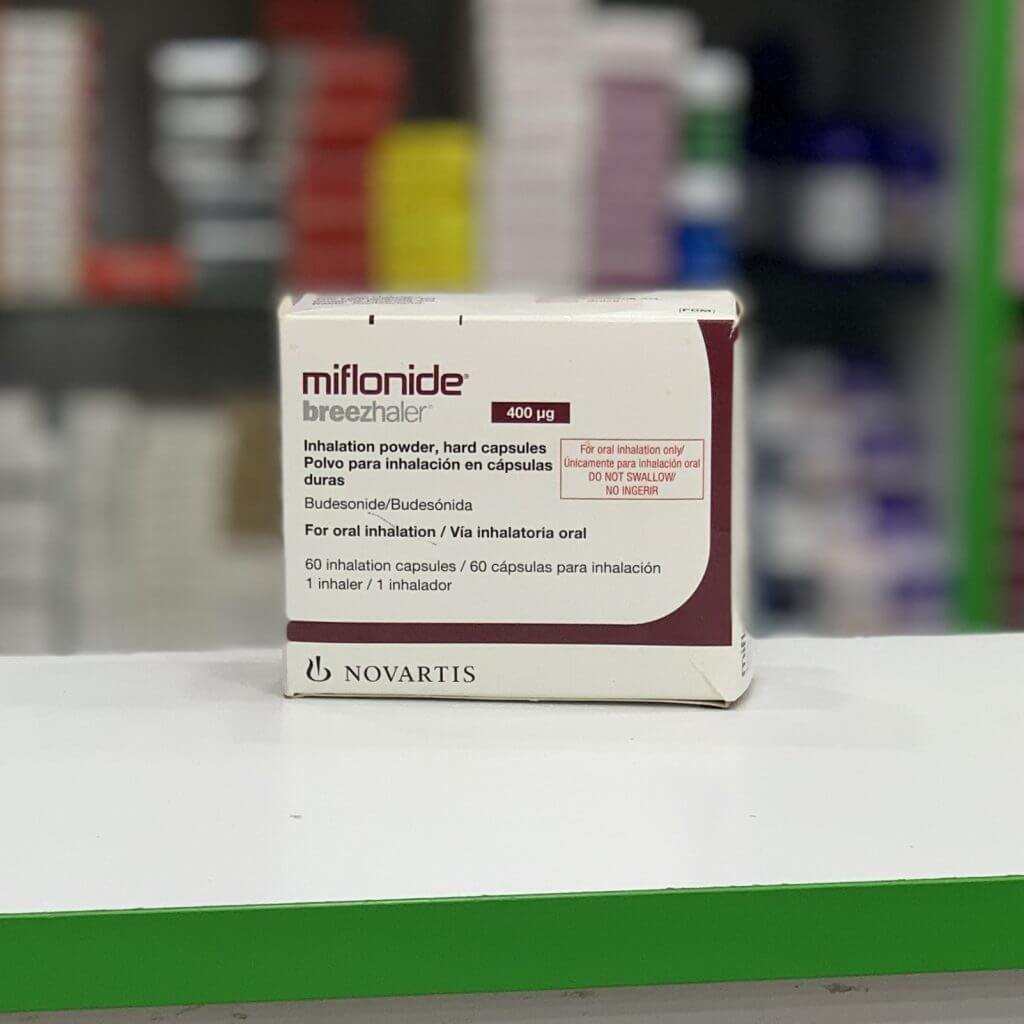 Miflonide breezhaler 60 capsules, 400 mcg