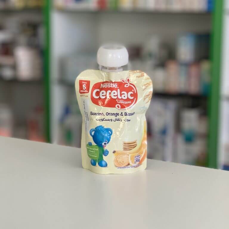Nestle Cerelac Banana orange biscuit puree 90 gm