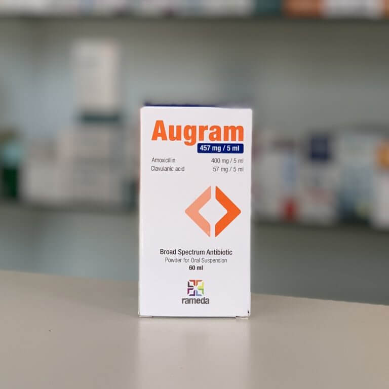 Augram 457 mg/5 mi suspension