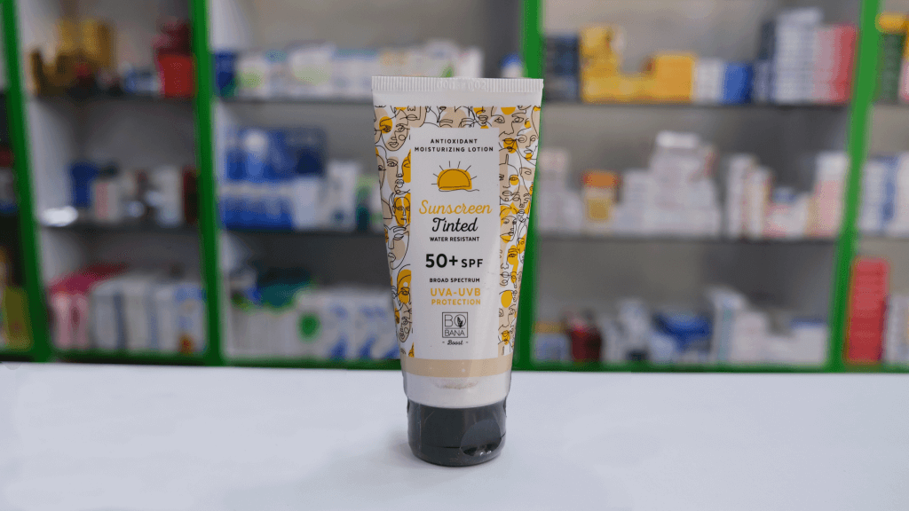 Bobana Tinted sunscreen moisturizing lotion SPF 50+, 150 ml