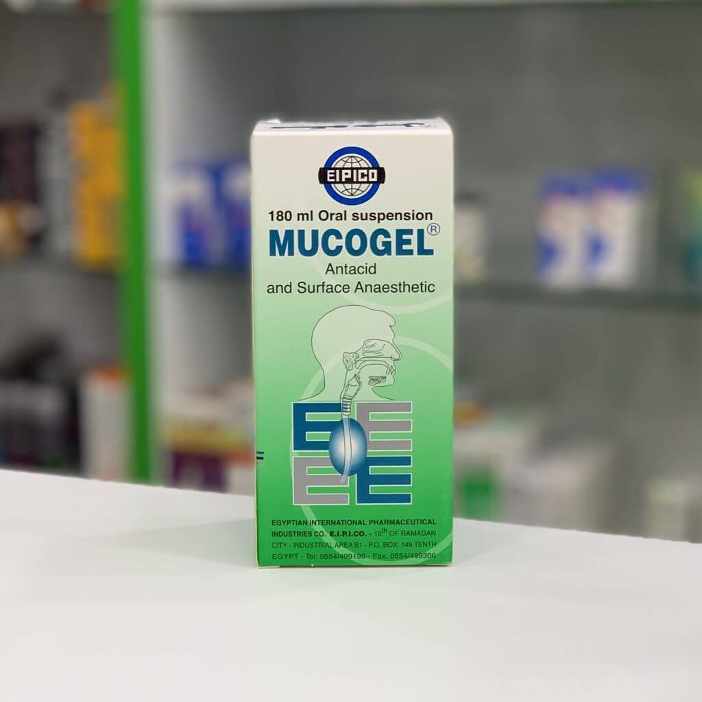 Mucogel oral suspension 180 ml