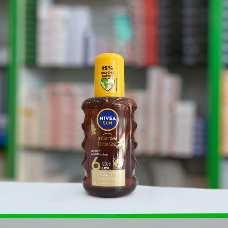 Nivea Sun Intense Bronze Spray Spf 6, 200 ml