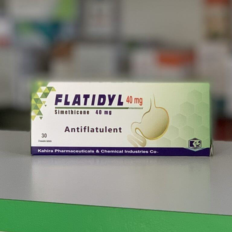 Flatidyl 40 mg 30 chewable tablets
