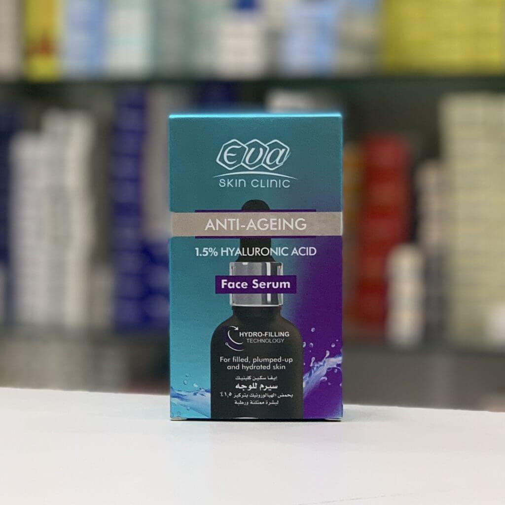 ЕВА Скин Клиник Антивозрастная Сыворотка для лица с гиалуроновой кислотой 30 мл
