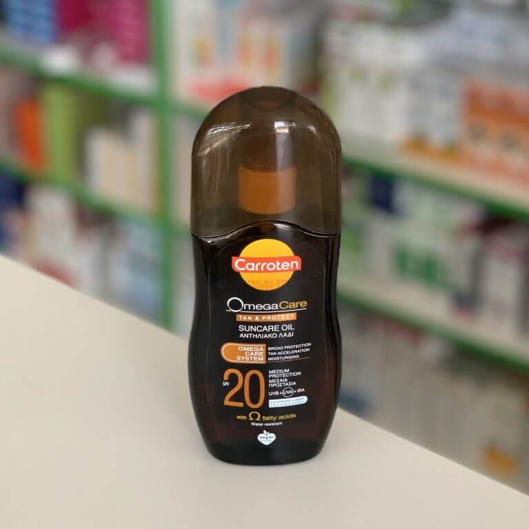Carroten Spray Omega Care Tan and Protect Suncare Oil SPF 20, 125 ml
