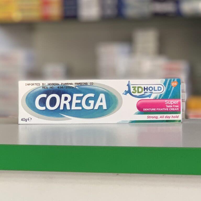Corega 3D Hold Denture fixative cream, taste free, 40 g