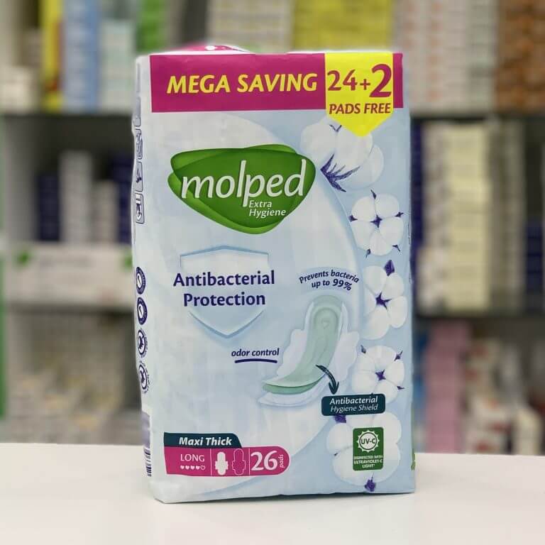 Молпед Экстра Гигиена Гигиенические прокладки Макси Толщина/Длинные 26 шт