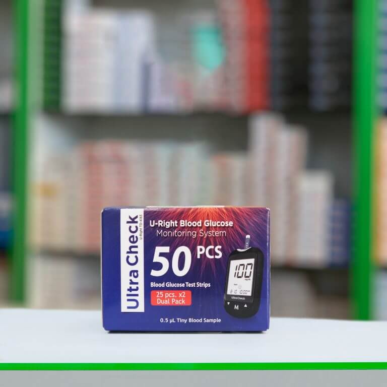 Ultra Check 50 blood glucose test strips