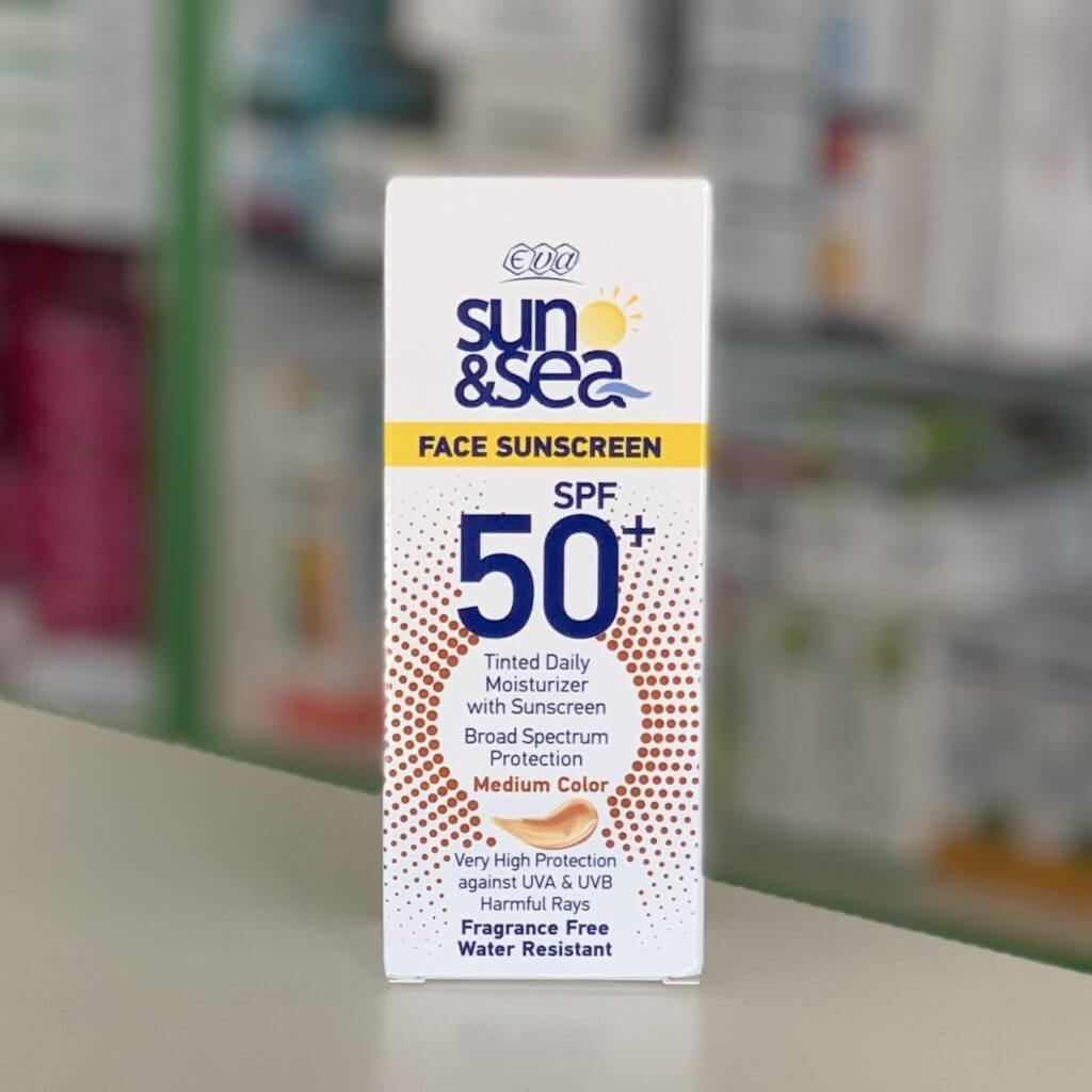 Eva Sun and Sea Тональный солнцезащитный крем для лица SPF 50 40 мл