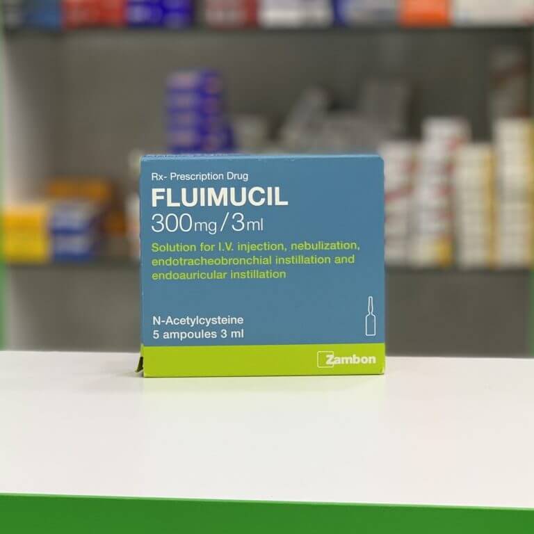 Fluimucil 300 mg/3ml, 5 ampoules