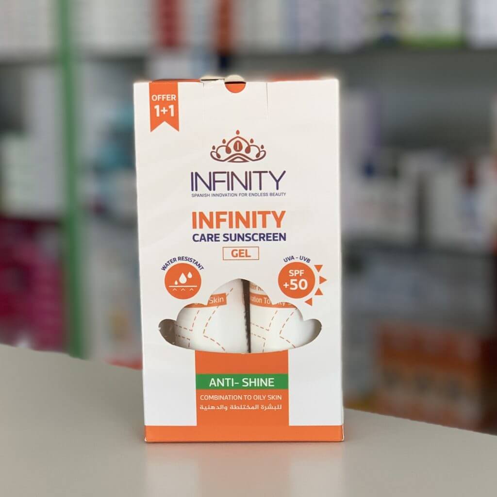 Infinity Care Hydro Boost Sunscreen gel SPF 50+, 60 ml * 2 pcs