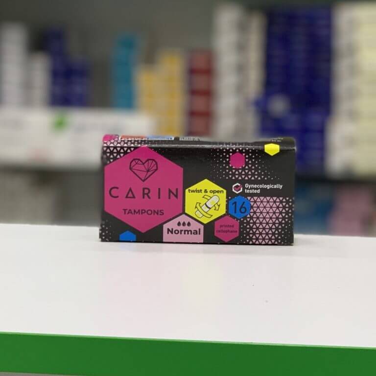 Carin Normal Tampons Absorption 3 drops 16 pcs