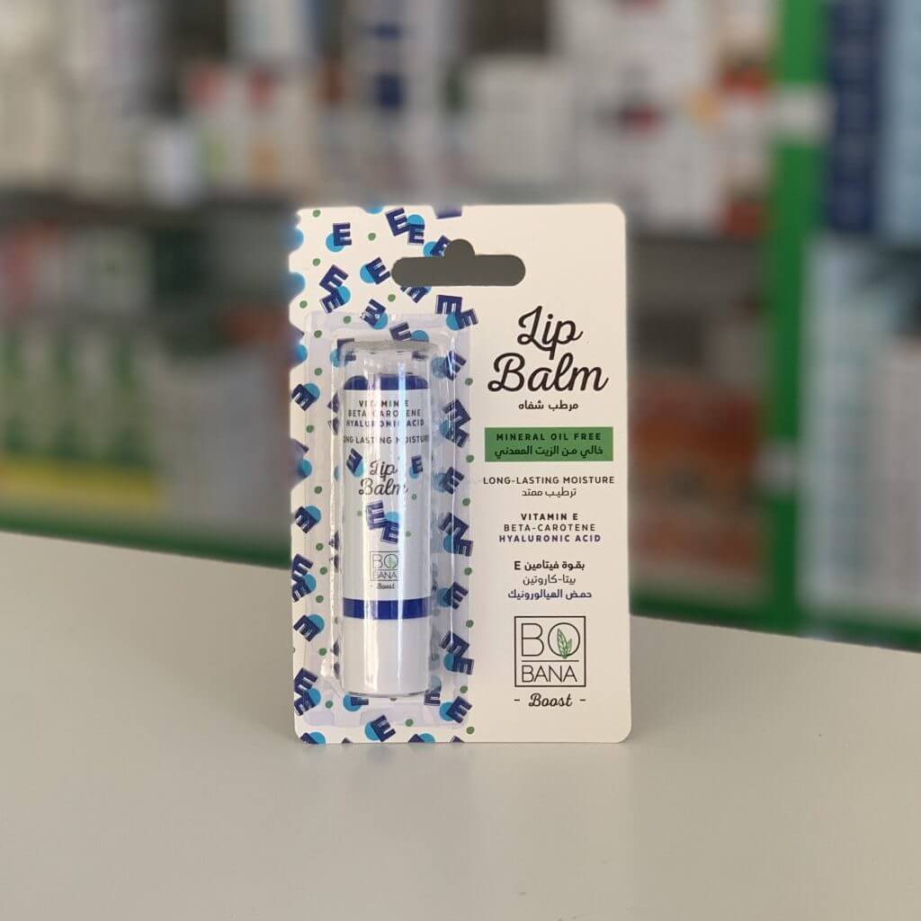Bobana Lip balm with vitamin E, beta-carotene and hyaluronic acid