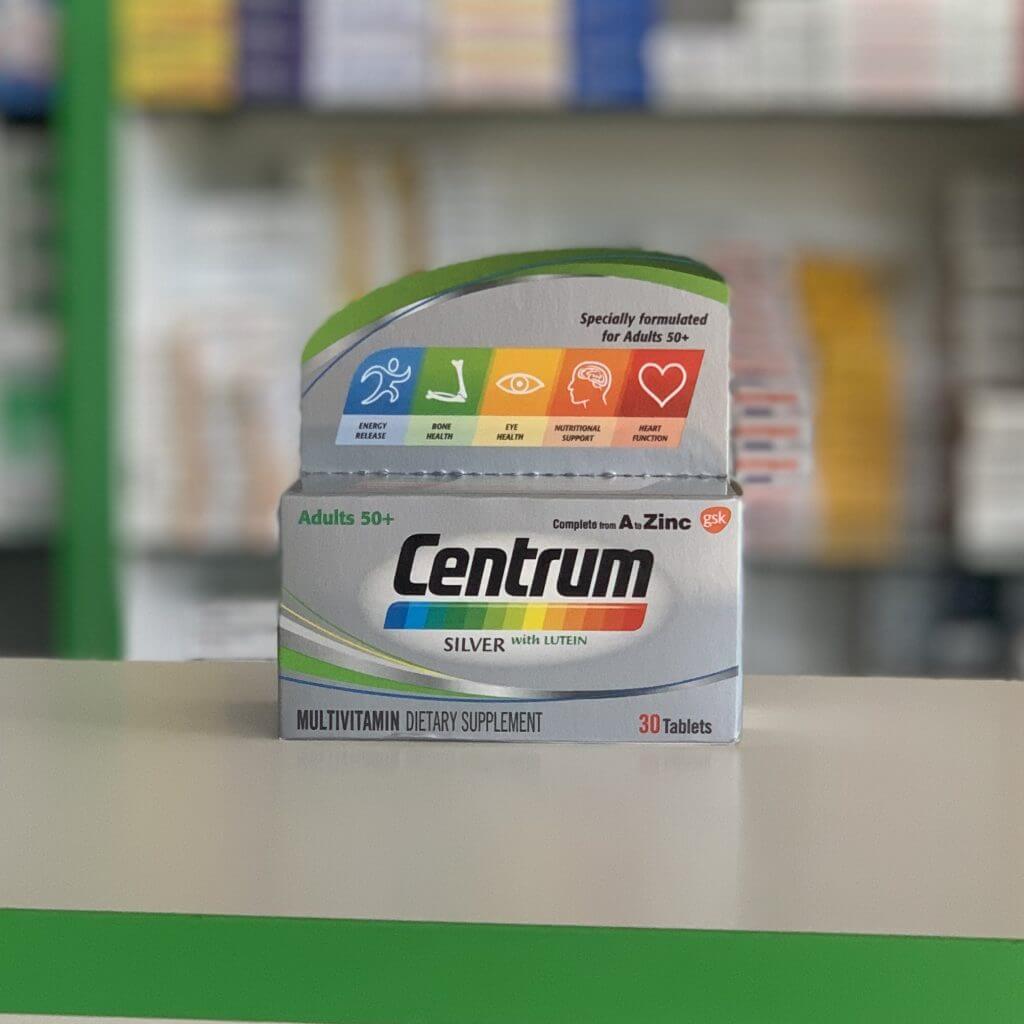 Centrum Silver with lutein 50+ 30 tablets