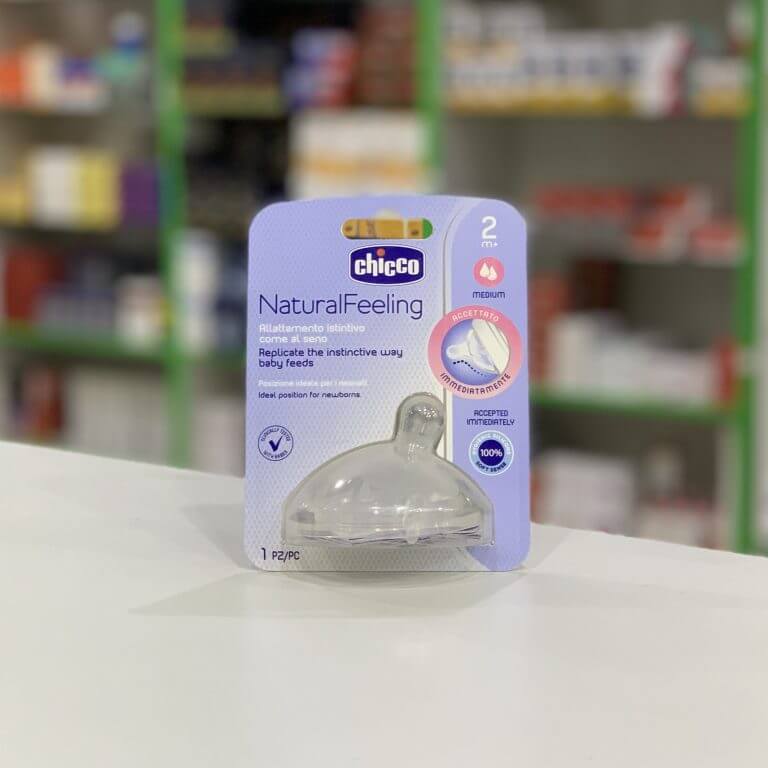 Chicco Natural Feeling, Silicone teat for feeding bottle