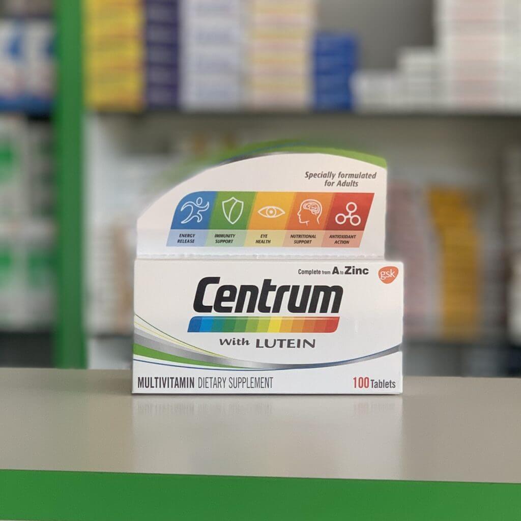 Centrum with lutein 100 tablets