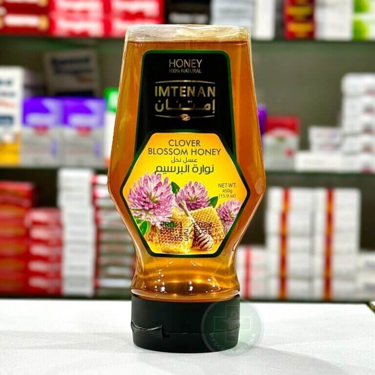 Имтенан мед из цветков клевера, пластиковая бутылка 450 г