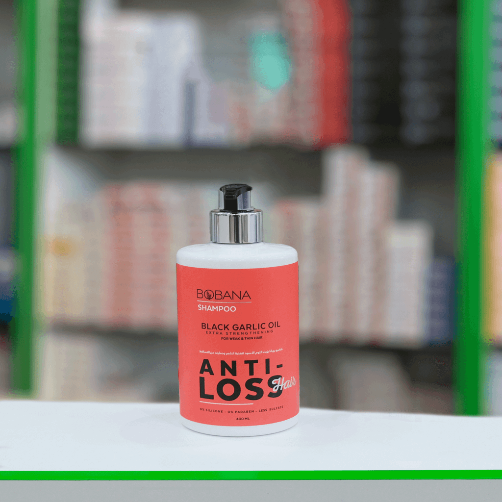 Bobana Anti hair loss shampoo with black garlic oil 400 ml