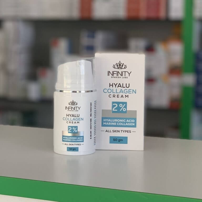 Infinity Hyalu Collagen Cream with hyaluronic acid & marine collagen 50 gm