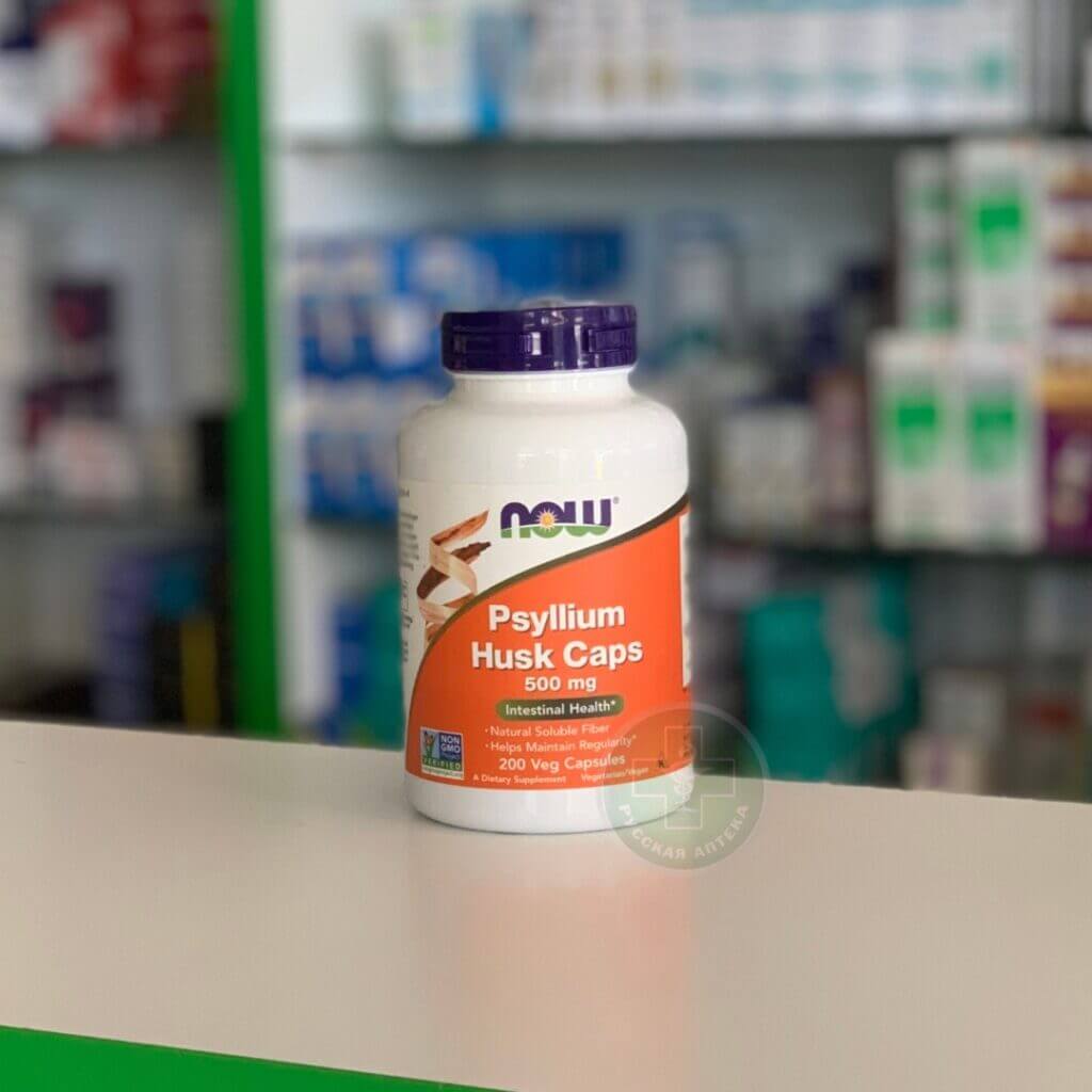 NOW Psyllium Husk 500 mg 200 capsules