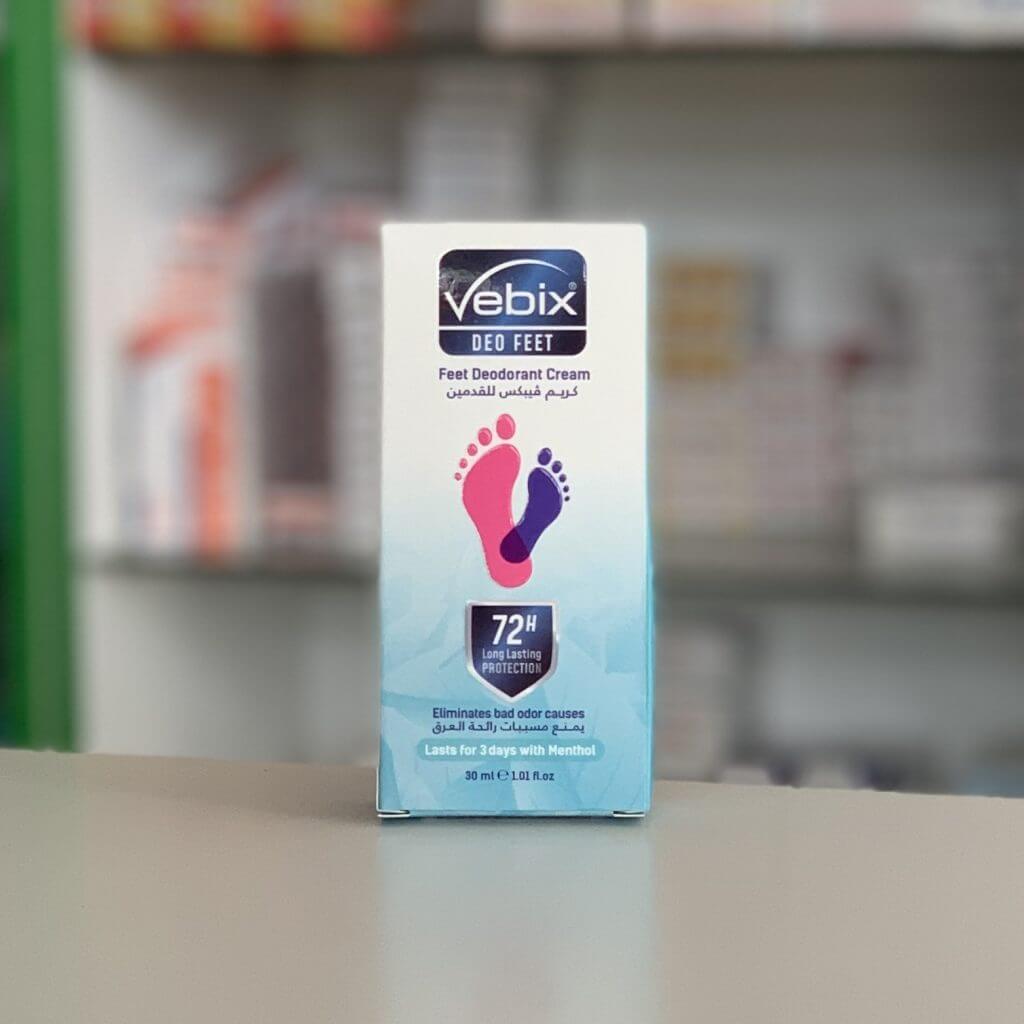 Vebix Deo Feet 72 hours protection with menthol 30 ml 