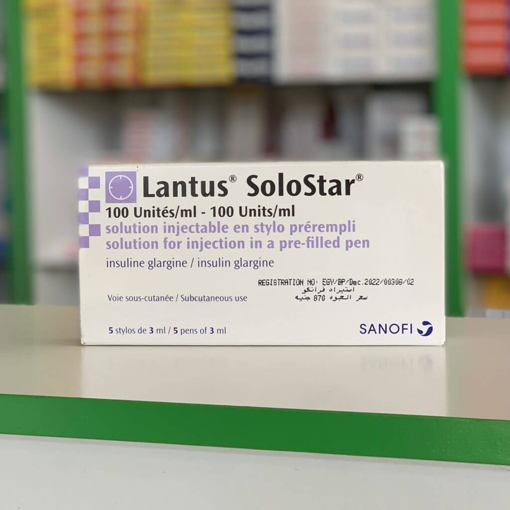 Lantus SoloStar 5 pens of 3 ml