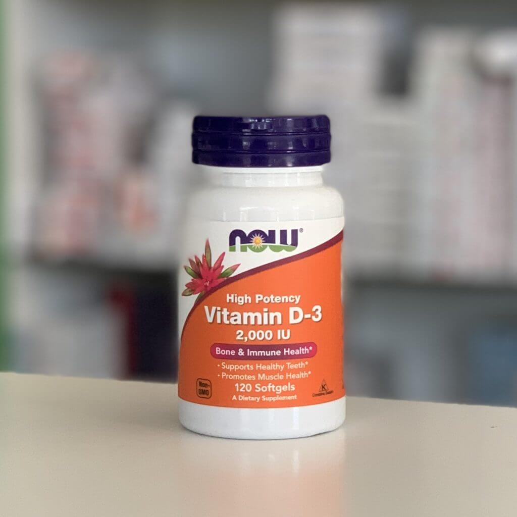NOW® High Potency Vitamin D-3 2000 IU 120 caps