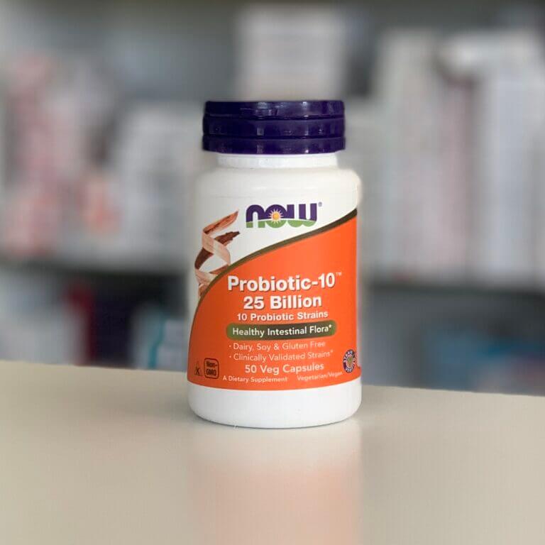 NOW® Пробиотик-10™ 25 миллиардов, 50 капсул