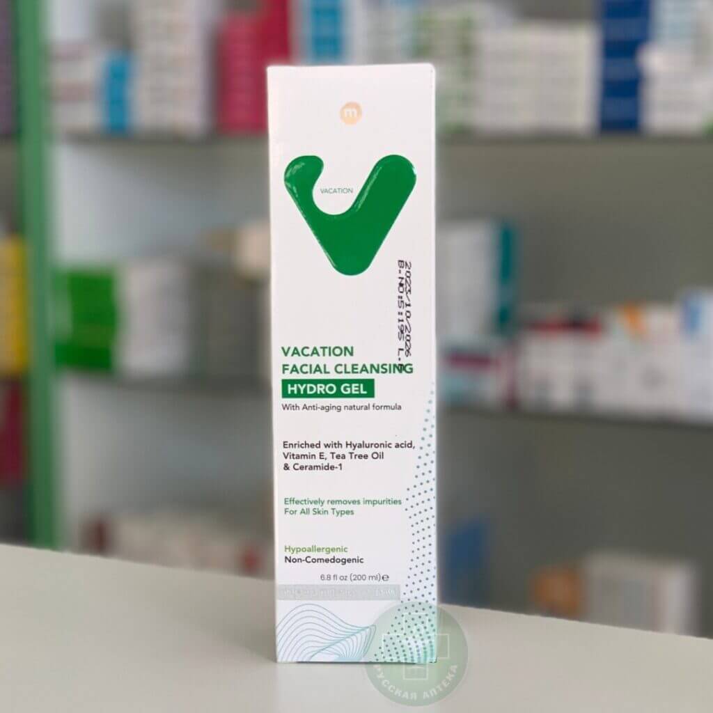 Вакейшен Очищающий гидрогель для лица 200 мл