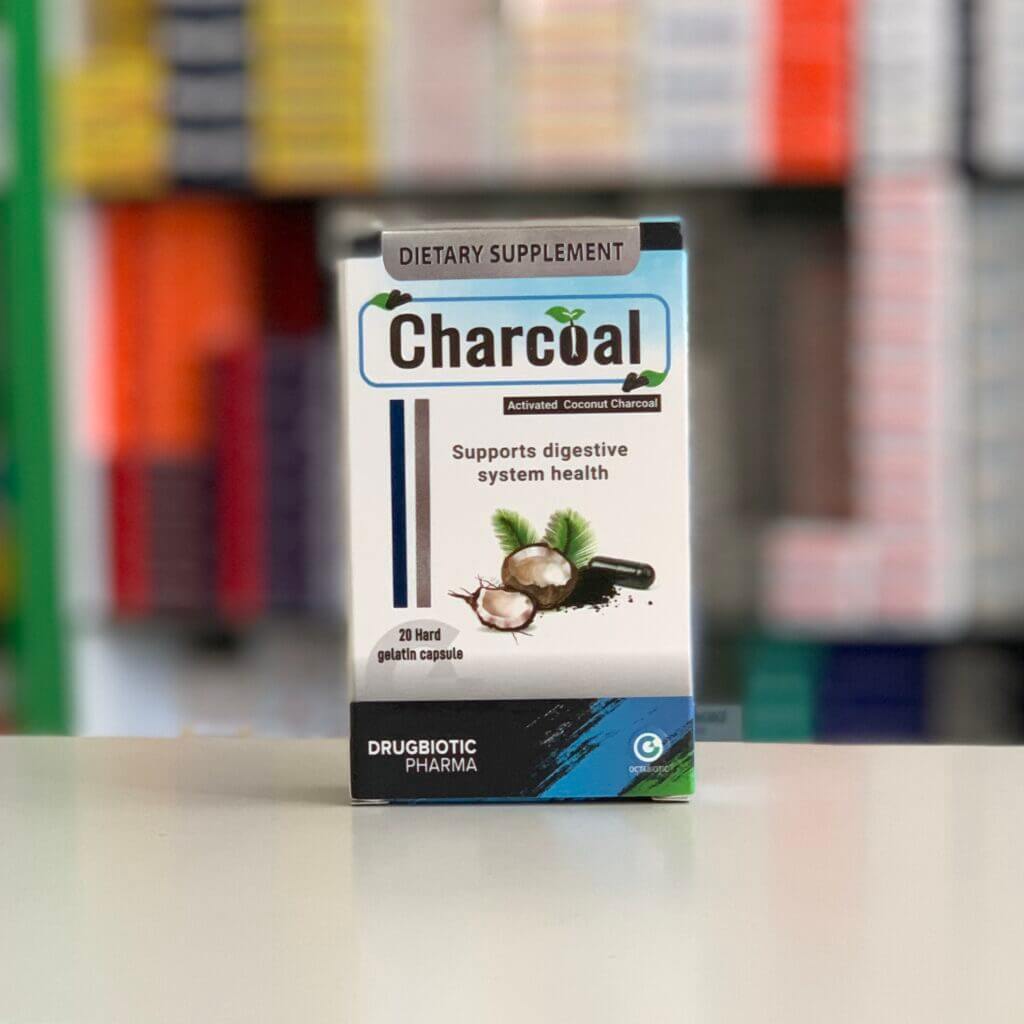 Charcoal Activated coconut Charcoal 20 capsules