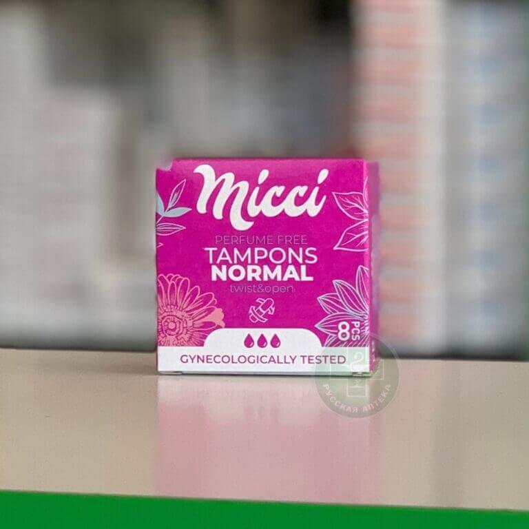 Micci Tampons Normal 3 drops, 8 pcs