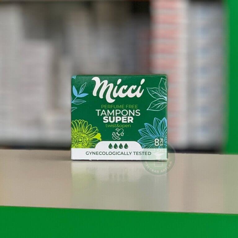 Micci Tampons Super 4 drops, 8 pcs