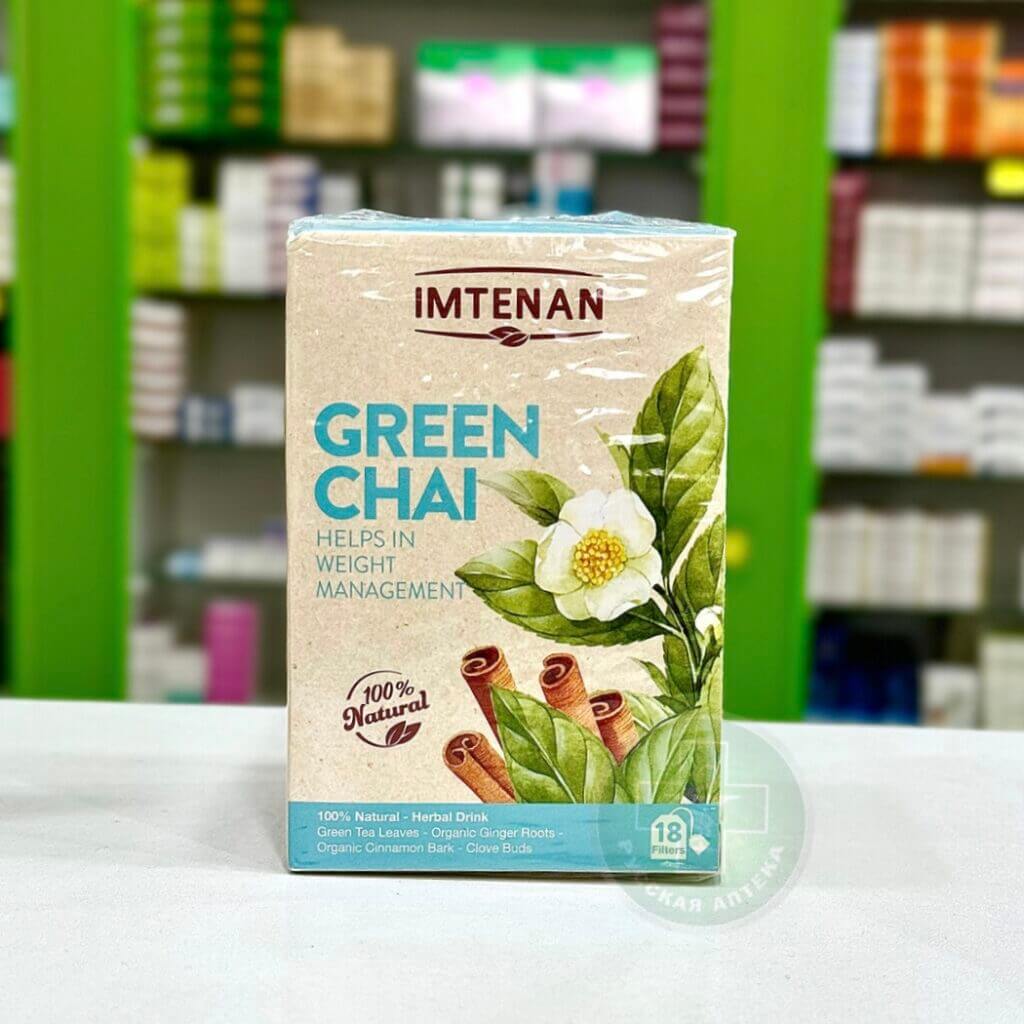 Imtenan Green chai herbal tea 18 tea bags