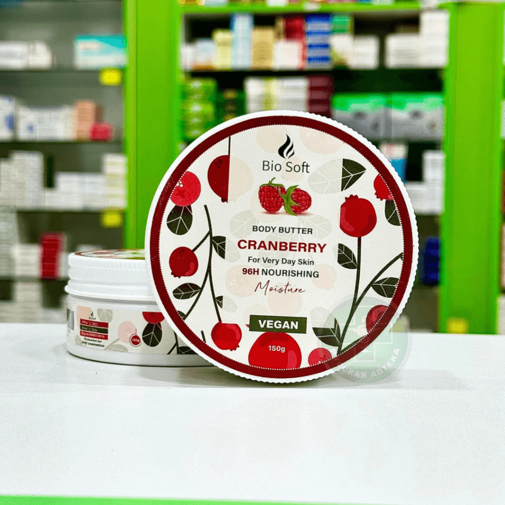 Био Софт Крэнберри Питательное крем-масло для тела с клюквой 150 г