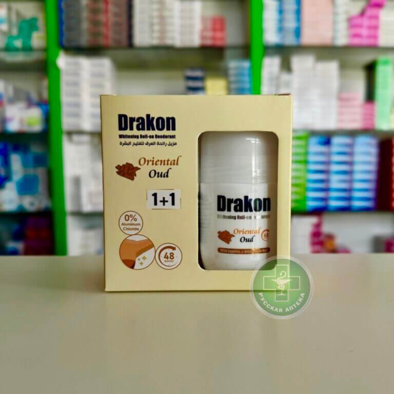Drakon Дезодорант шариковый отбеливающий Восточный уд 50 мл (1+1)