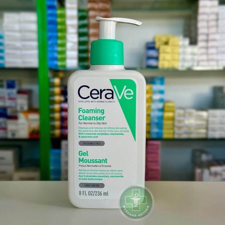 CeraVe Гель-пенка очищающий для нормальной и жирной кожи, 236 мл