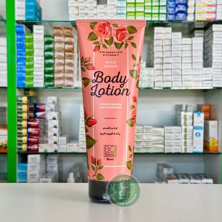 Bobana Body Lotion Wild Roses with hyaluronic acid & vitamin E 240ml
