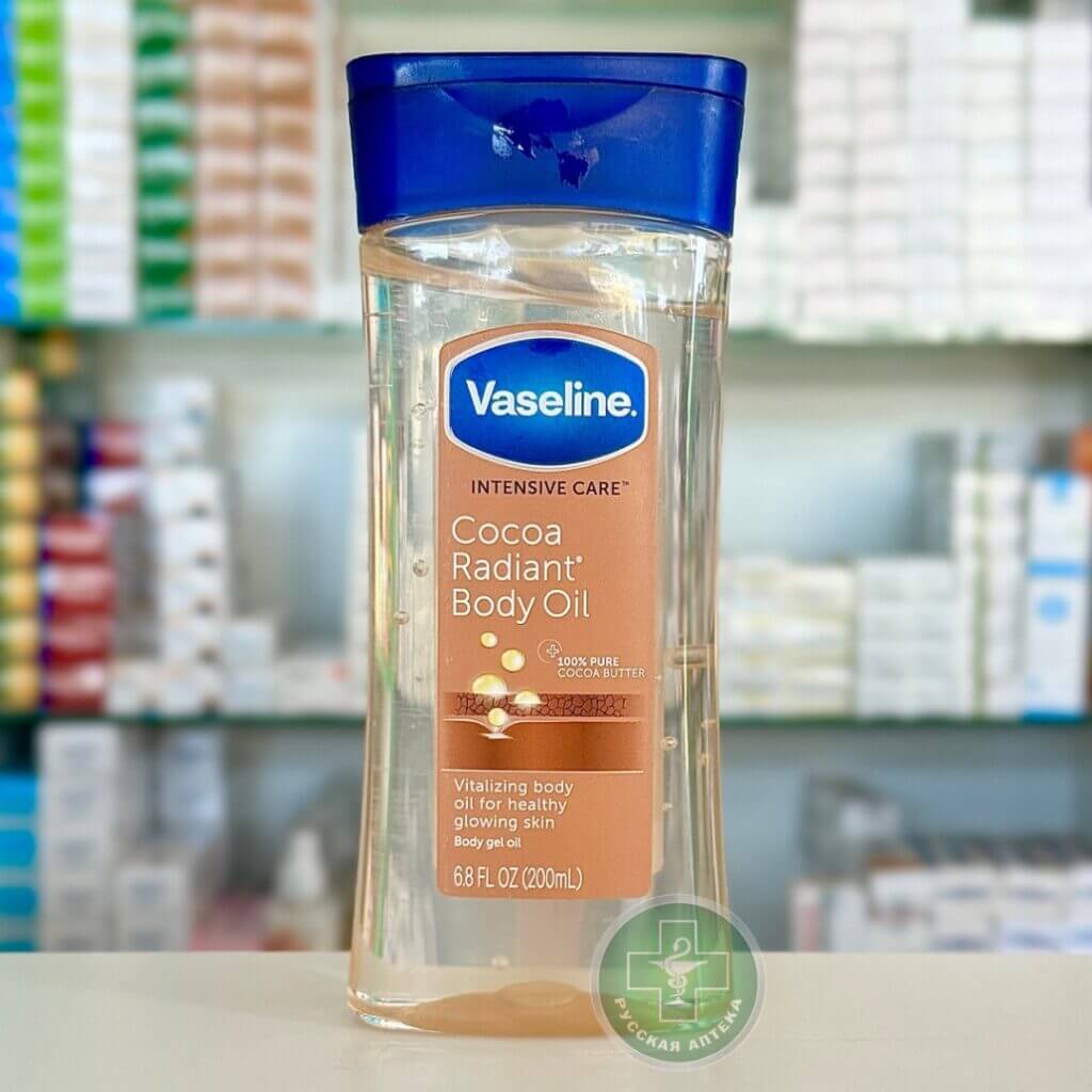 Vaseline Масло для тела „Интенсивный уход“ с какао и вазелином 200 мл
