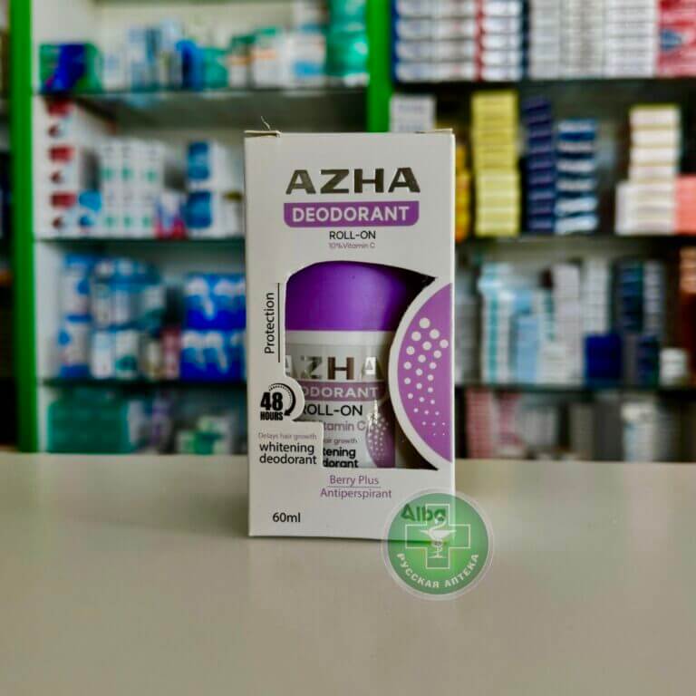 Azha protection Roll-on deodorant Berry Plus 48h 60 ml