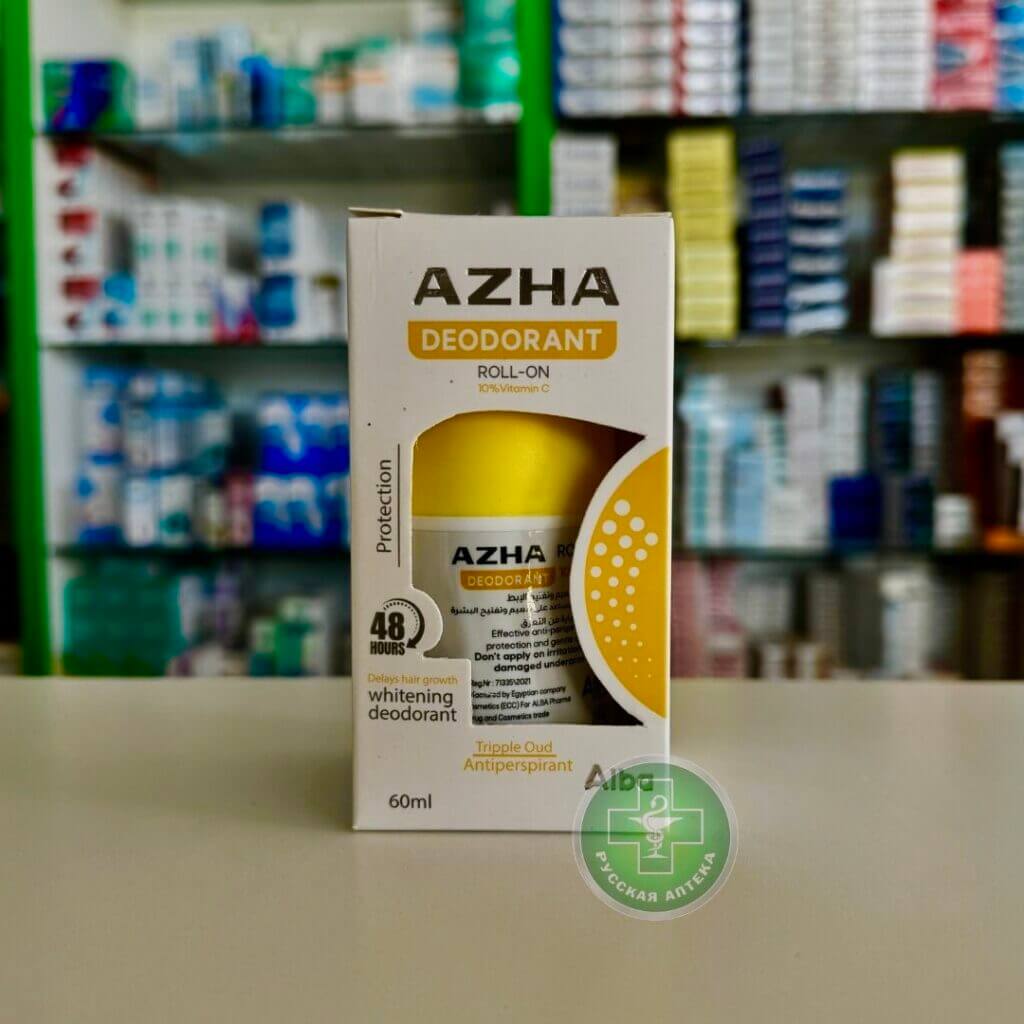 Azha Roll-on deodorant Tripple oud 48h protection 60 ml