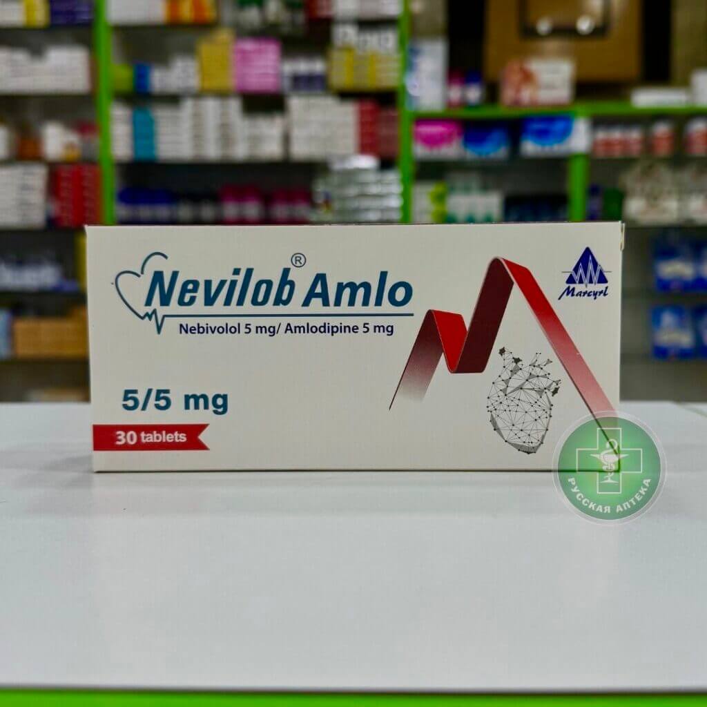 Nevilob Amlo 5/5 mg 30 tablets